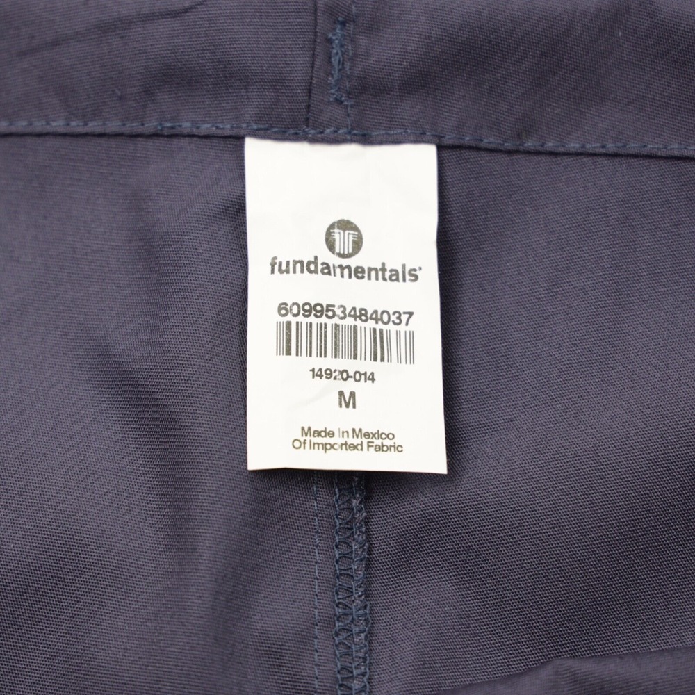 Fundamentals Unisex Drawstring‎ Waist Pocket Scrub Pants Navy Size M - Picture 7 of 8